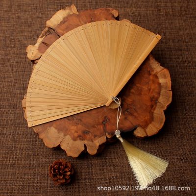 All-Bamboo Folding Fan Chinese Style Retro Classical Summer Compact Portable Ancient Style Hanfu Cheongsam Special Dance Fan