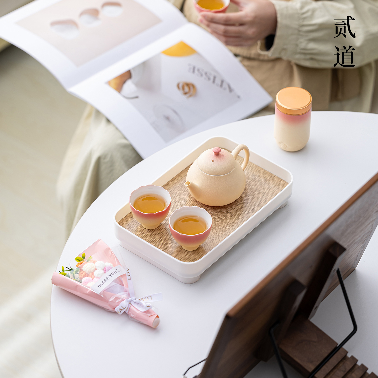 Birthday Gift for Best Friend, Friend, Mom, or Women: Exquisite Tea Set Gift Set, Company Annual Meeting Souvenir - Image 2