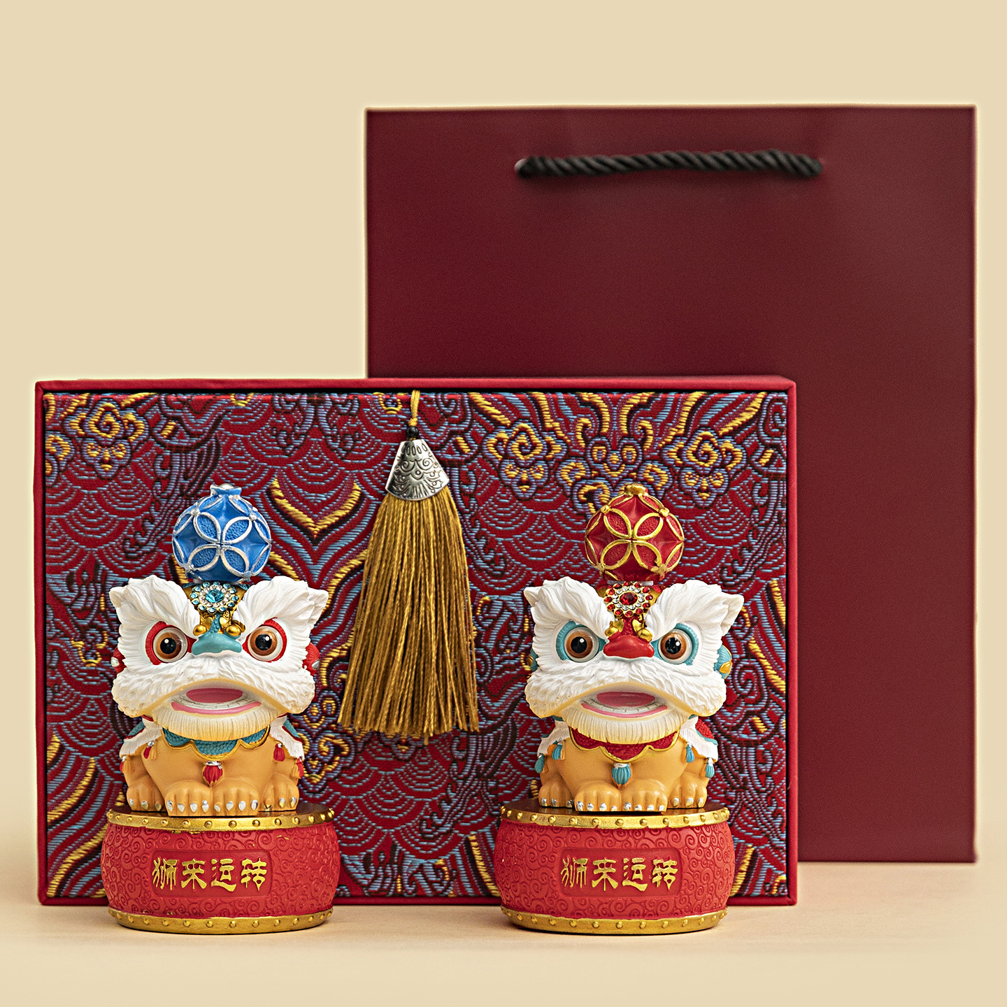 Chinese-Style Lion Dance Business Gift Set for Company Annual Meetings, Event Gifts for Clients and Foreigners, Souvenir Gifts