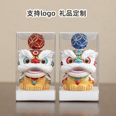 Creative Cultural and Creative Chinese-Style Lion Dance Souvenir Housewarming Gift Company Annual Meeting Business Opening Event Gift
