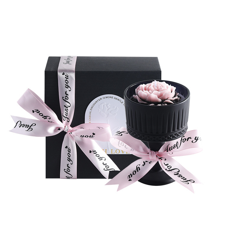 Elegant Camellia Aromatherapy Gift Box Birthday High-End Gift Holiday Souvenir Soy Wax Essential Oil Fragrance Ornament - Image 5