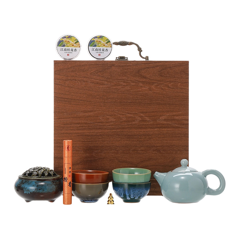 Four Seasons Tea Cup Tea Set, Forbidden City Cultural and Creative Gifts, Business Practical Souvenirs, Birthday Gifts for Elders and Parents - Image 5