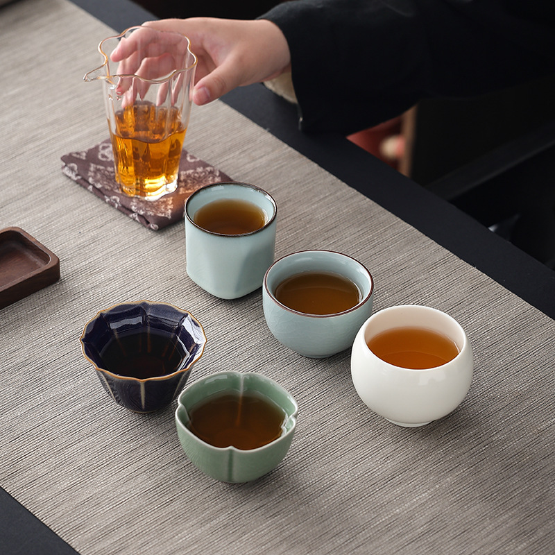 Five Famous Kiln Tea Sets, Kung Fu Tea Cups, Ceramic Master Cups, High-End Tea Cups, Tea Bowls, Forbidden City Creative Souvenirs - Image 3