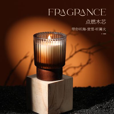 Aromatherapy Candles for Indoor Use, Long-Lasting, High-End Gift Box Set, New Plant-Based Scented Wood Wick Fragrance, Premium Gift Item