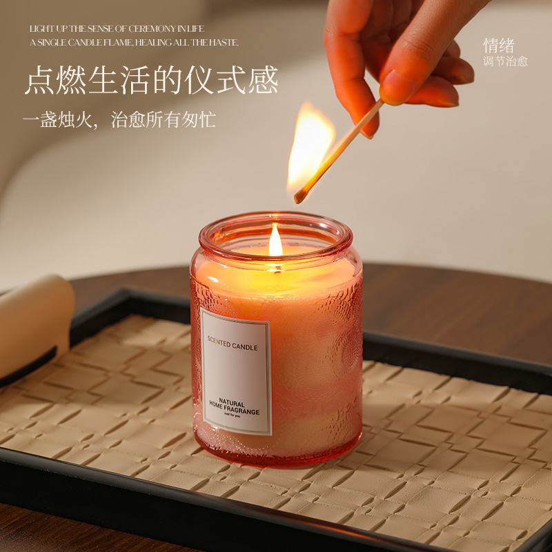 Soybean Scented Candles, High Aesthetic Value, Long-Lasting Fragrance for the Bedroom, Smoke-Free Home Ambiance, Gift Decoration Items - Image 2