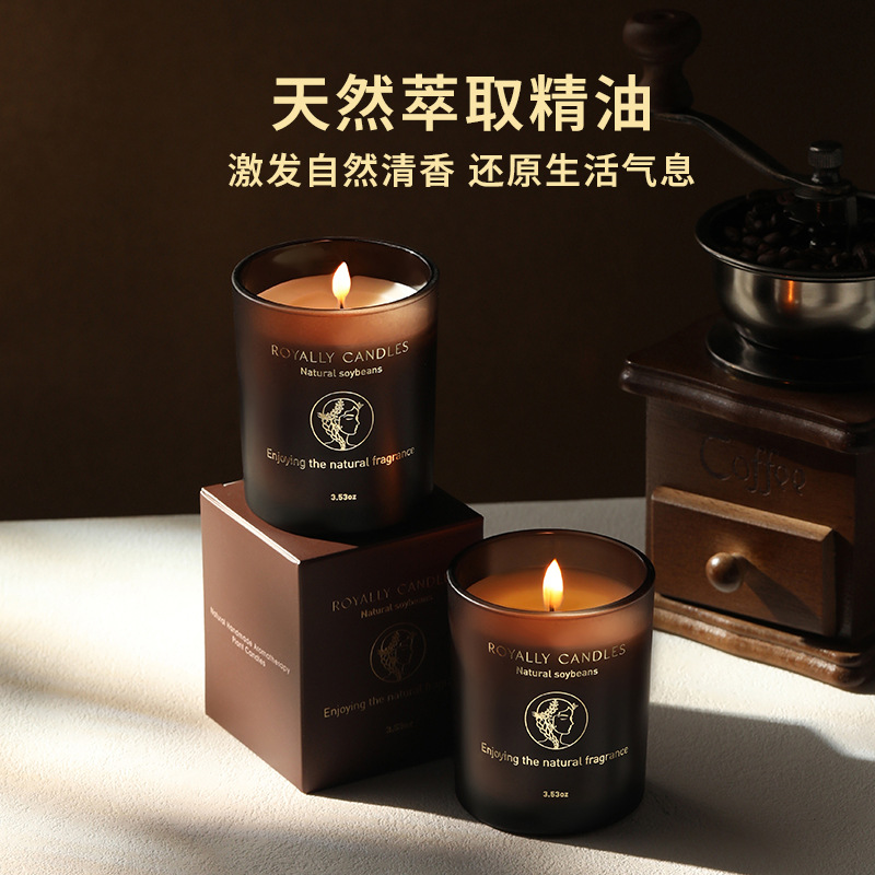 Coffee Scented Candle Gift Box, Long-Lasting High-End Fragrance for Bedroom, Wedding and Birthday Souvenirs, Wholesale and Custom-Made - Image 3
