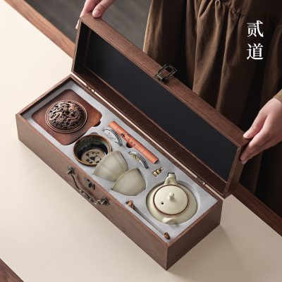 National Trend Forbidden City Cultural and Creative Tea Set Gift Set for Clients, Practical Business Corporate Gifts with Printed Logo