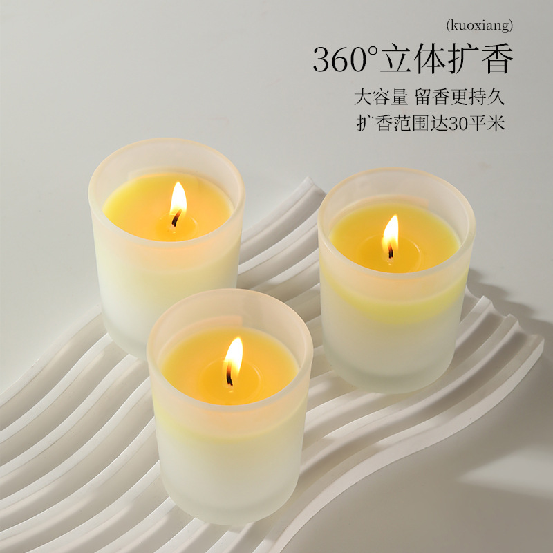 Slightly Yellow Scented Candle, Soy Wax, High-End, Long-Lasting, Suitable for Bedroom, Birthday, Wedding, Gift, Fragrance Gift Wholesale - Image 3