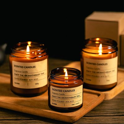 Yafeng Cross-Border Scented Candles Wholesale High-End Gifts Birthday Souvenirs High-Value Decorative Gift Ornaments