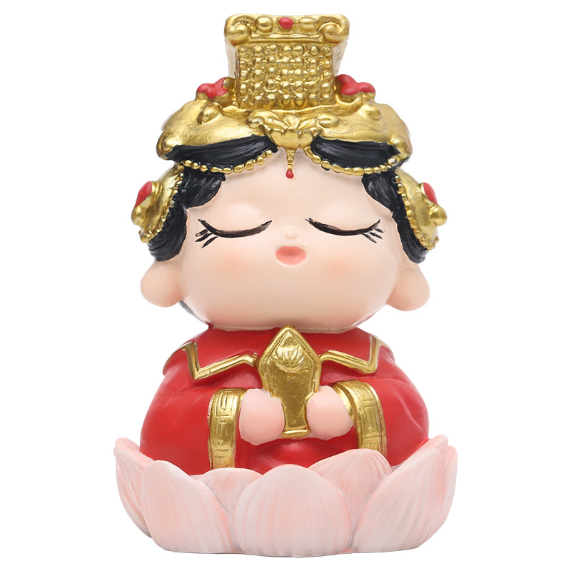 Authentic Mazu Goddess Resin Figurine Small Ornament Cultural and Creative Crafts Decorative Piece Souvenir Gift - Image 5