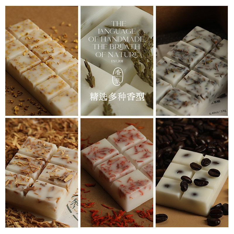Soybean Aromatherapy Candle Essential Oil Ceramic Aromatherapy Burner Wax Block Home Bedroom Long-Lasting Decoration High-End Gift Box Wholesale - Image 3