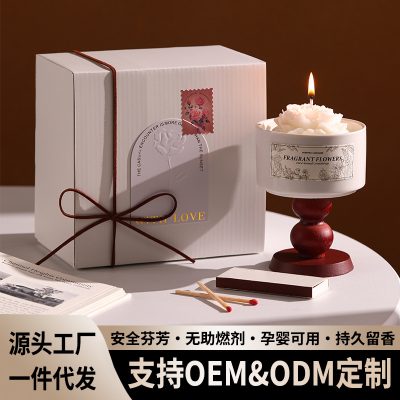 Aromatherapy Candle Cup Gift Box, High-End Indoor Long-Lasting Soy Wax, Wedding and Birthday Fragrance Souvenir Ornaments Wholesale
