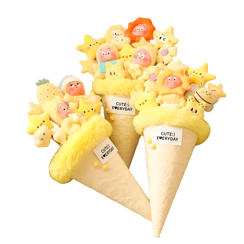 Birthday Gift for Female Friends: High-End Star-Shaped Doll Bouquet, Creative and Practical Children's Souvenir - Image 5