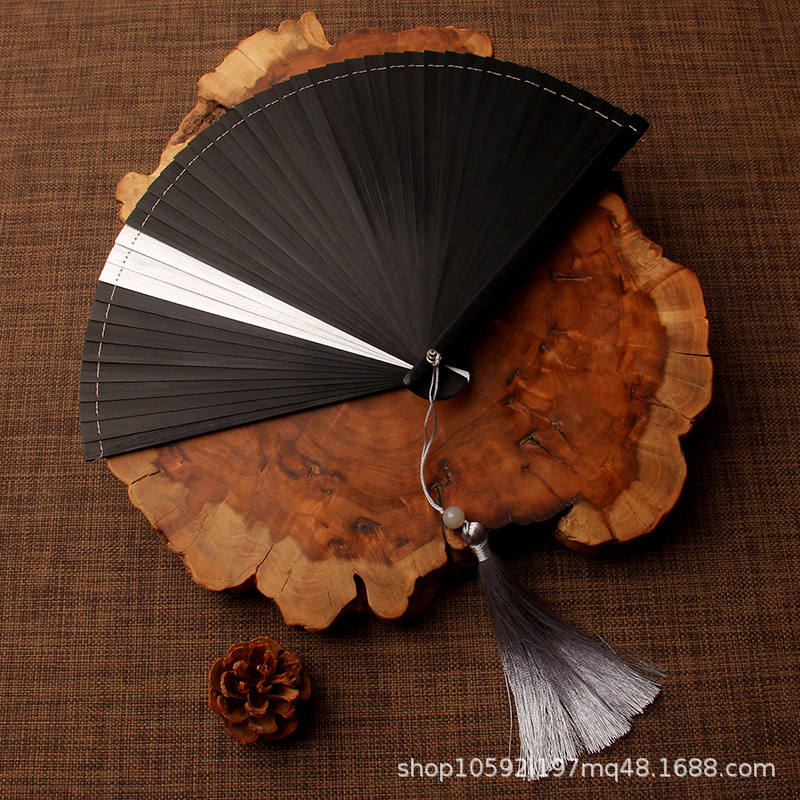 All-Bamboo Ancient Style Folding Fan Chinese Style Han Dynasty Photo Taking Summer Daily Use Cooling Dance Dragonfly Mini Folding Wholesale - Image 3