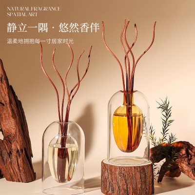 Aromatherapy Essential Oil Bottle with Rattan Diffuser, High-End Home Fragrance, Indoor Odor Eliminator, Bathroom Decor, Gift Item