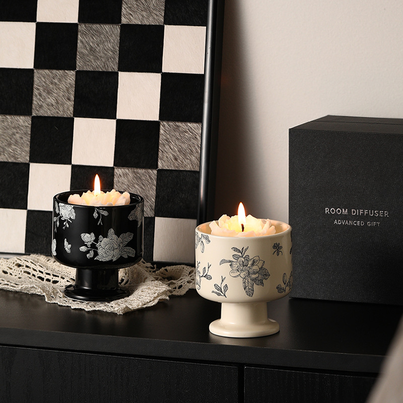 Aromatherapy Candle Gift Box Creative French Ceramic Cup Advanced Sense Gift Birthday Accompanying Gift Decoration Gift Ornaments - Image 3