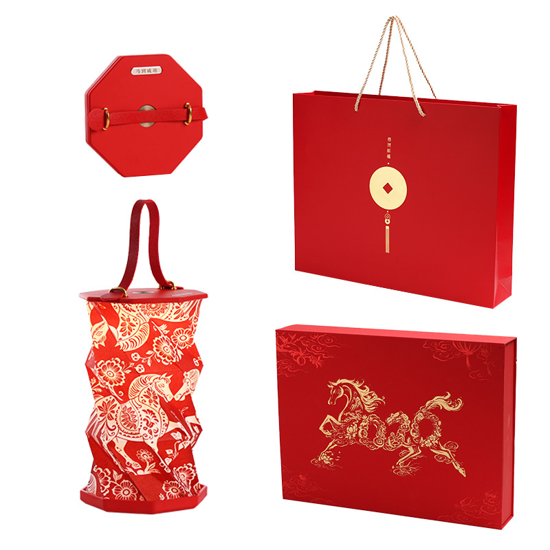 Year of the Horse Creative Gift Set Folding Lamp Chinese Style Special Gift Portable Lamp for Foreigners Souvenirs Printed Logo - Image 5