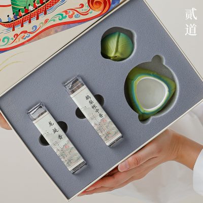 Dragon Boat Festival Zongzi Ceramic Incense Burner Souvenir for Home Tea Room Incense Burner Indoor Incense Burner Sandalwood Ornament Gift