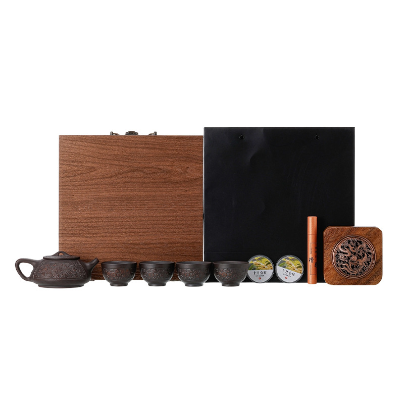 Guochao Forbidden City Cultural and Creative Tea Set Gift Set for Clients, Practical Business Corporate Gifts with Logo Printing - Image 5
