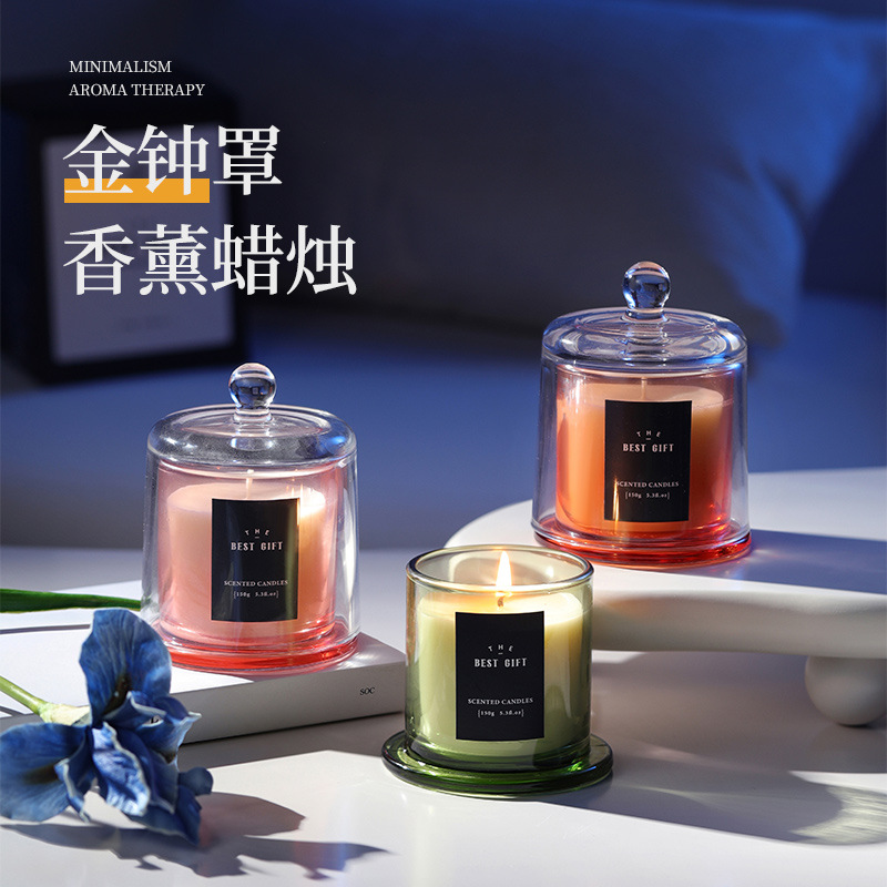 Aromatherapy Candle Creative Golden Bell Cover Gift Box Wholesale High-End Gift Birthday Souvenir Decoration Gift Ornaments