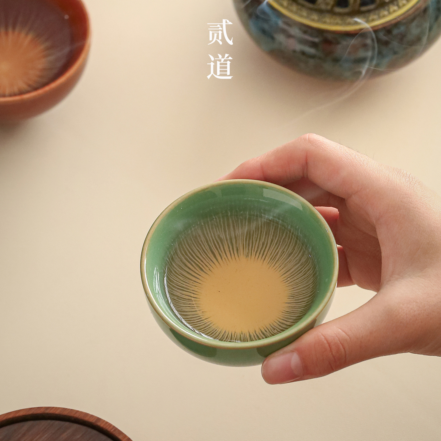 Four Seasons Tea Cup Tea Set, Forbidden City Cultural and Creative Gifts, Business Practical Souvenirs, Birthday Gifts for Elders and Parents - Image 4