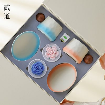 High-End Ceramic Cup and Saucer Set, Coffee Cup, Wedding Gift, Housewarming Gift, Vintage Style Afternoon Tea Cup