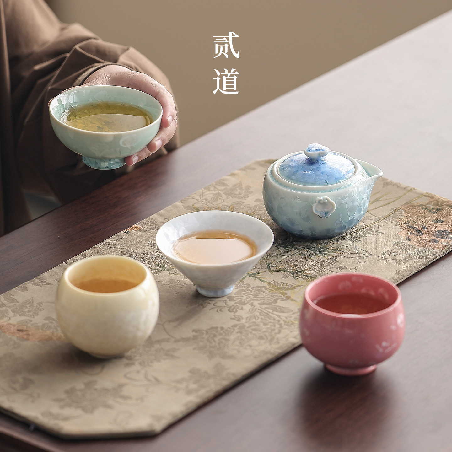 Chinese-Style Forbidden City Cultural Creative Five-Element Cup Tea Set Gift Company Anniversary High-End Practical Creative Souvenir for Clients - Image 2