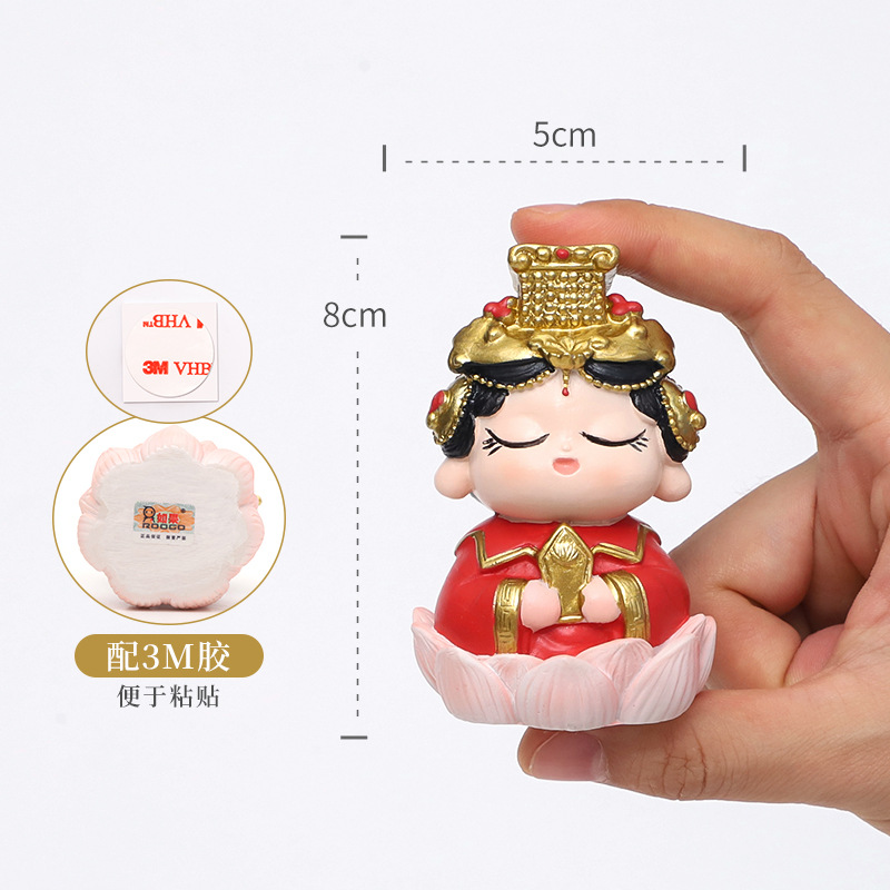 Authentic Mazu Goddess Resin Figurine Small Ornament Cultural and Creative Crafts Decorative Piece Souvenir Gift - Image 4