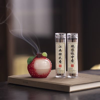 Mini High-End Niche Lychee Incense Burner for Home Indoor Use, Tea Table, Tea Room, Tea Ceremony, Incense Burner, Aromatherapy Burner, Decorative Piece