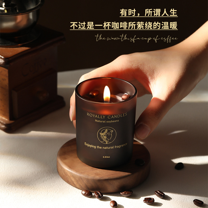 Coffee Scented Candle Gift Box, Long-Lasting High-End Fragrance for Bedroom, Wedding and Birthday Souvenirs, Wholesale and Custom-Made - Image 4