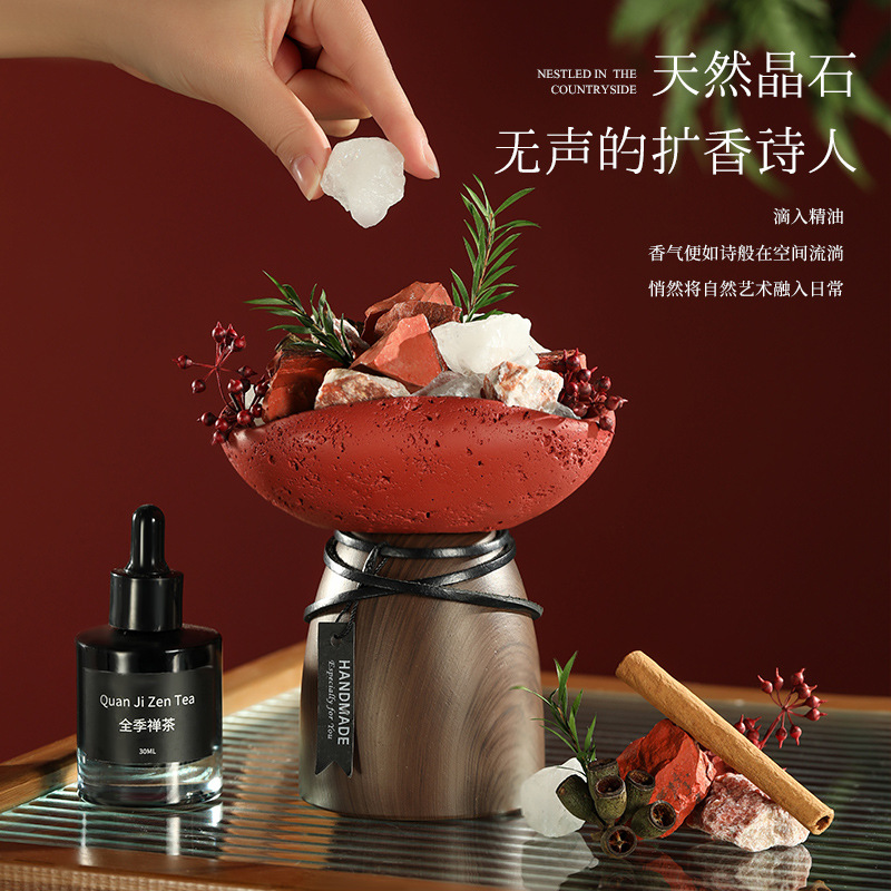 Flameless Aromatherapy Hotel and Home Use High-End Scent Diffuser Stone Gift Box Fragrance Diffuser Housewarming Gift Decoration Wholesale - Image 3