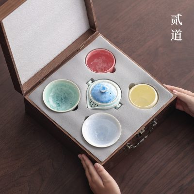 Chinese-Style Forbidden City Cultural Creative Five-Element Cup Tea Set Gift Company Anniversary High-End Practical Creative Souvenir for Clients