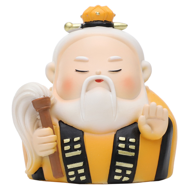 Chinese-Style Three-Clear Gods Resin Ornaments Creative Office Desk Decoration Small Ornaments Travel Cultural and Creative Souvenirs Gifts - Image 5