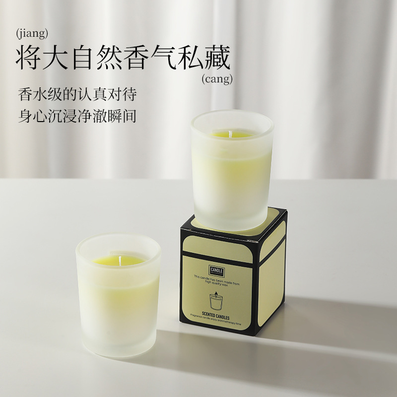 Slightly Yellow Scented Candle, Soy Wax, High-End, Long-Lasting, Suitable for Bedroom, Birthday, Wedding, Gift, Fragrance Gift Wholesale - Image 4