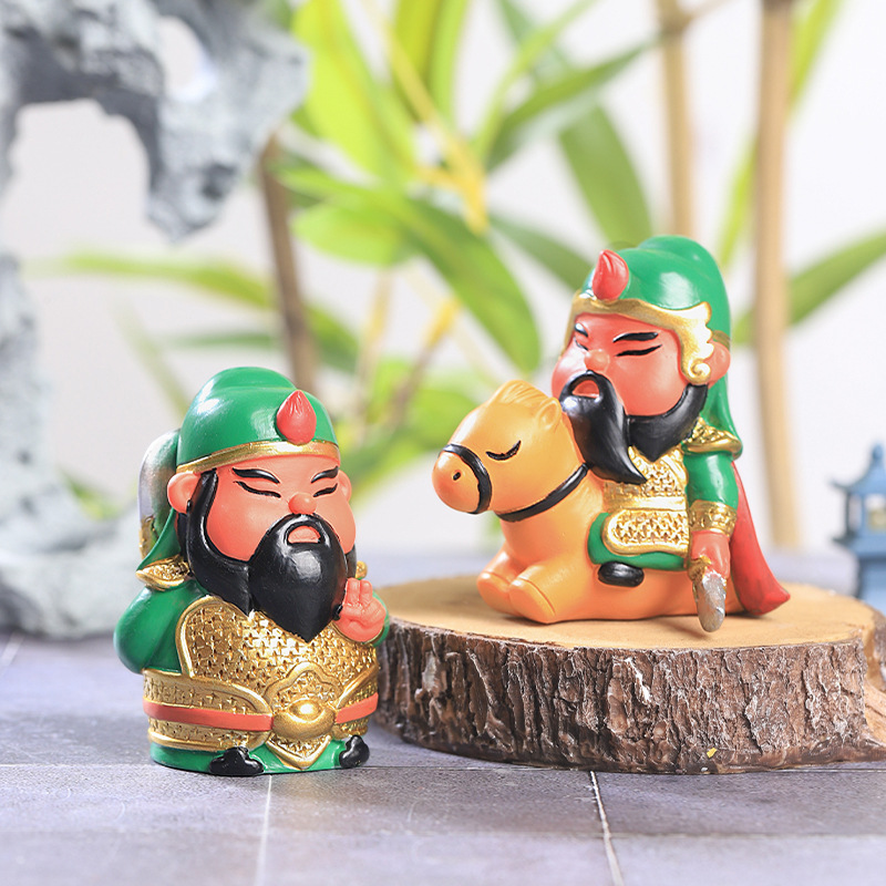 Authentic Guan Gong Blind Box Hand-Made Ornaments, God of Wealth Decorative Resin Small Ornaments, Martial Saint Peripheral Cultural and Creative Souvenirs and Gifts - Image 2