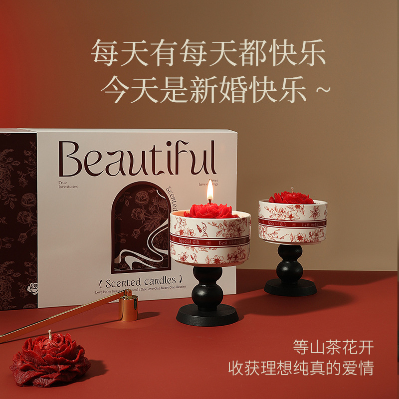 Aromatic Candles with a High-End Feel, Fragrance Gift Boxes for Housewarming, Weddings, Birthdays, and Souvenirs, Wholesale and Custom-Made - Image 2