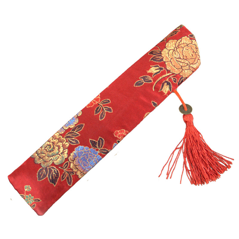 Fan Cover Song Brocade Tassel Folding Fan Protection Anti-Scratch Anti-Oxidation Storage High-Value New Chinese Retro Cloth Bag Wholesale - Image 5
