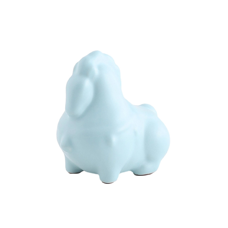 Ru Kiln Cracked Pattern Tang Horse Tea Pet Sky Blue Tea Play Creative Personalized Tea Table Tea Ceremony Ornament Ceramic Pen Holder - Image 5