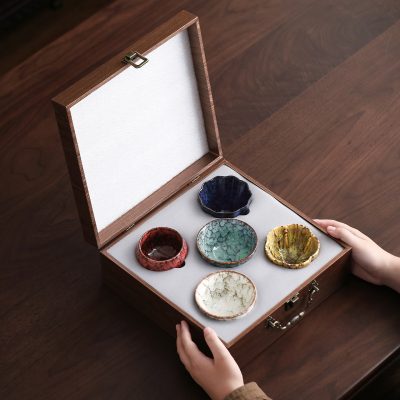 Yaojian Jianzhan Tea Cup Set, Five-Element Cup, Kung Fu Tea Set, Master Cup, Tea Bowl Gift Box, Forbidden City Cultural and Creative Souvenirs