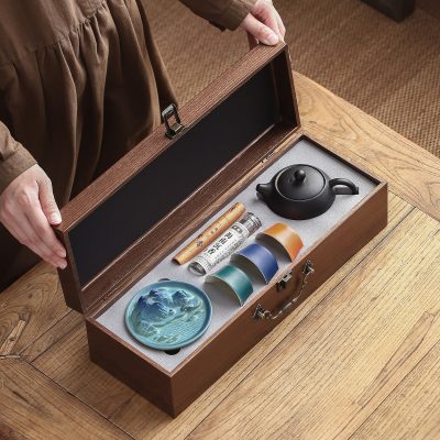 Guochao Cultural and Creative Forbidden City Tea Set Gift Set for Elders and Leaders, Practical Gifts for Business Corporate Annual Meetings