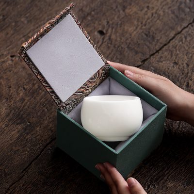 Selection of Classy Sheep Fat Jade Porcelain Master Cup Kung Fu Tea Set Dehua White Porcelain Tea Cup as a Gift for Elders and Souvenirs