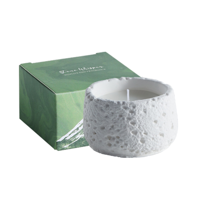 Valentine's Day Handmade Plaster Scented Candle Gift Box, High-End Creative Soy Wax Gift, Birthday Souvenir Ornament - Image 5
