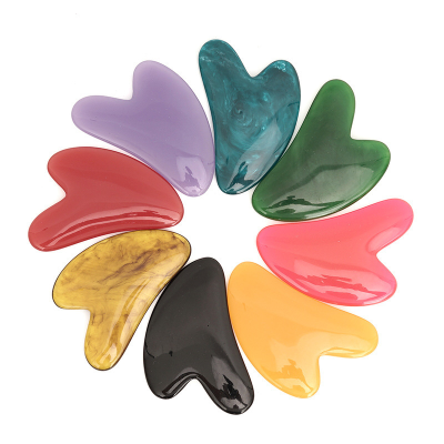 Heart-Shaped Resin Gua Sha Massage Tool