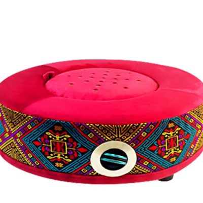 Red round moxibustion sitting cushion stool
