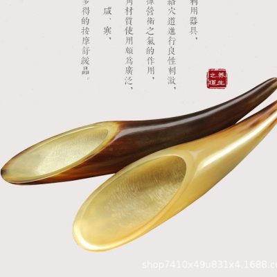 Large horn Gua Sha massage tube shape and curved surface