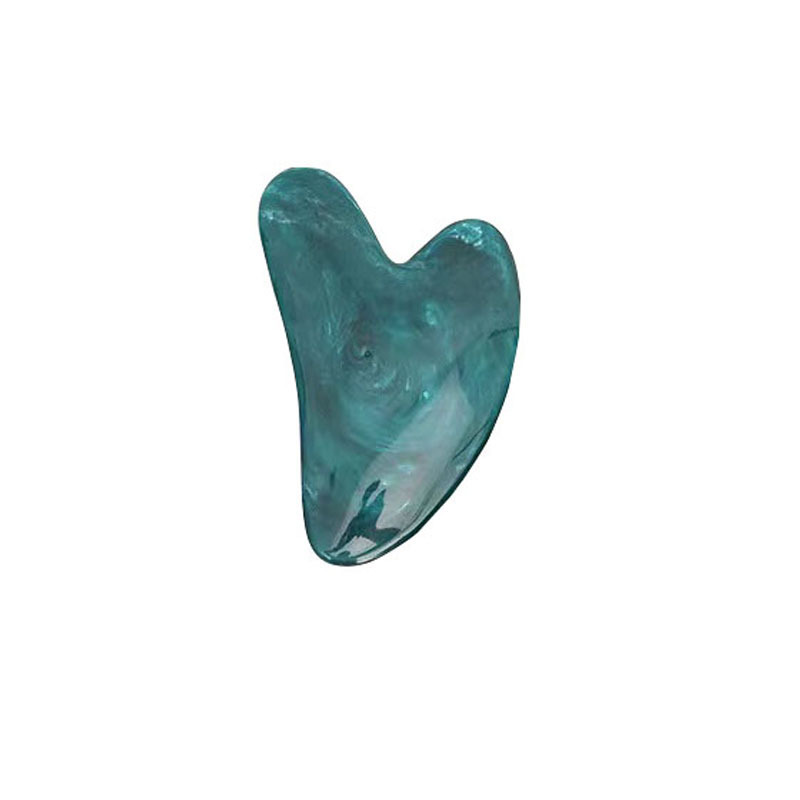 Deep blue resin Gua Sha tool