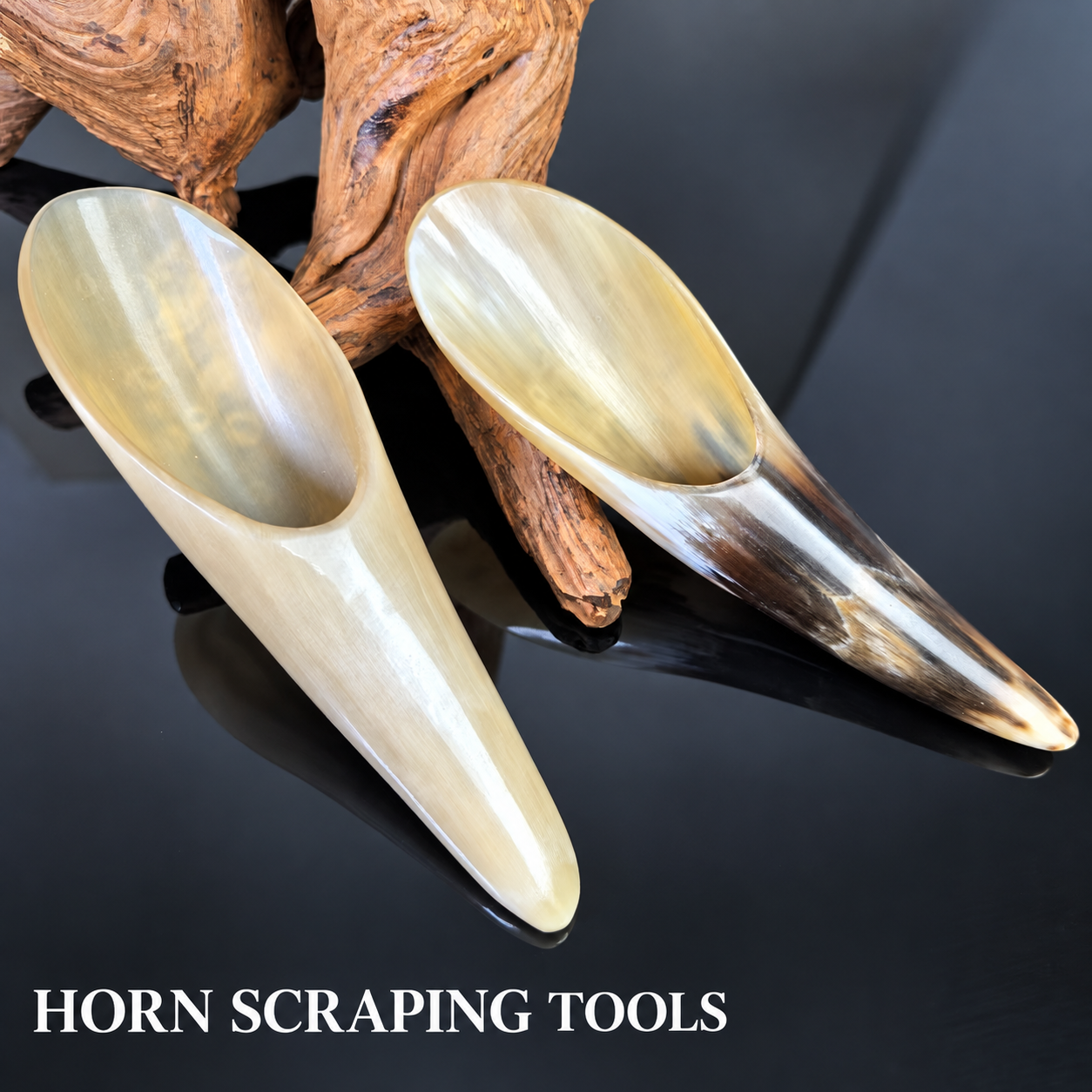 Natural Ox Horn Gua Sha Massage Tool - Image 3