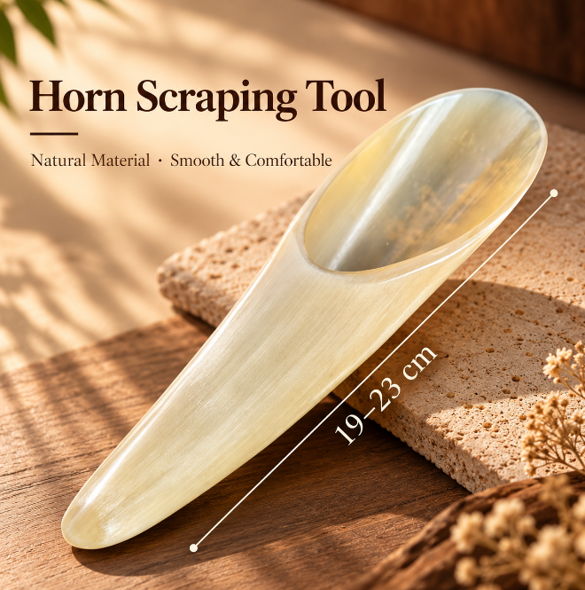 Natural Ox Horn Gua Sha Massage Tool - Image 4