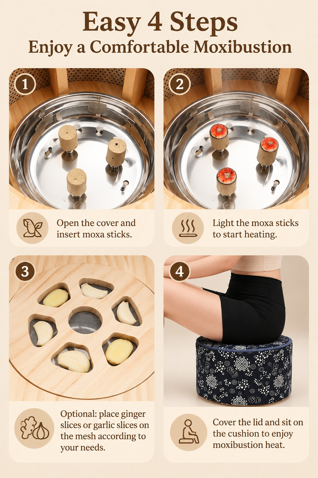 Wooden Moxibustion Stool - Image 7
