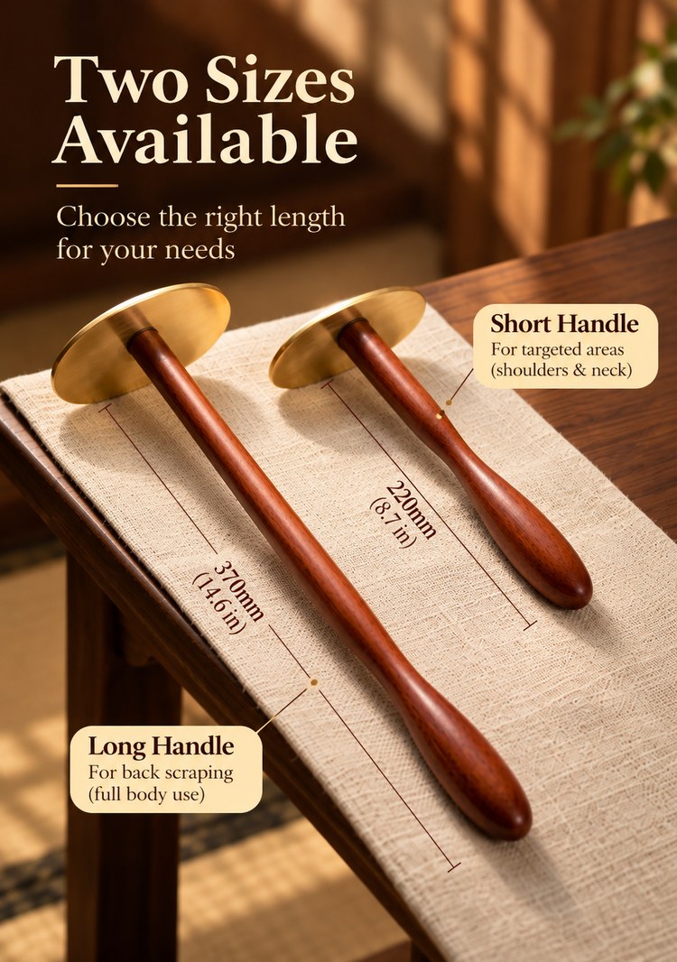 Brass Long-Handle Tai Chi Gua Sha Board - Image 7